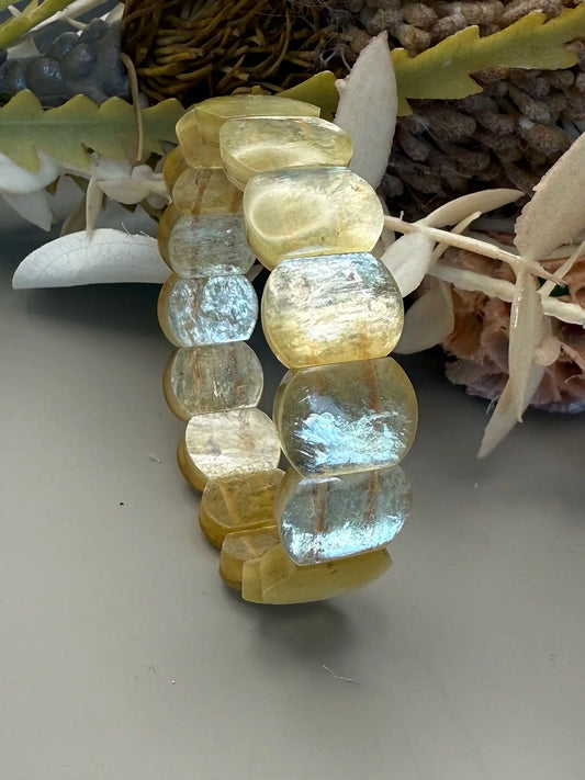 Gold Lepidolite Bracelet