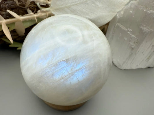 Blue Moonstone Sphere
