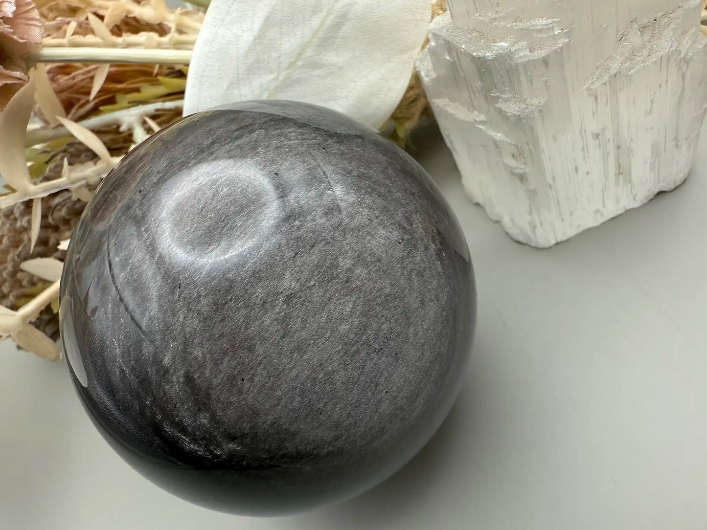 Blue Moonstone Sphere