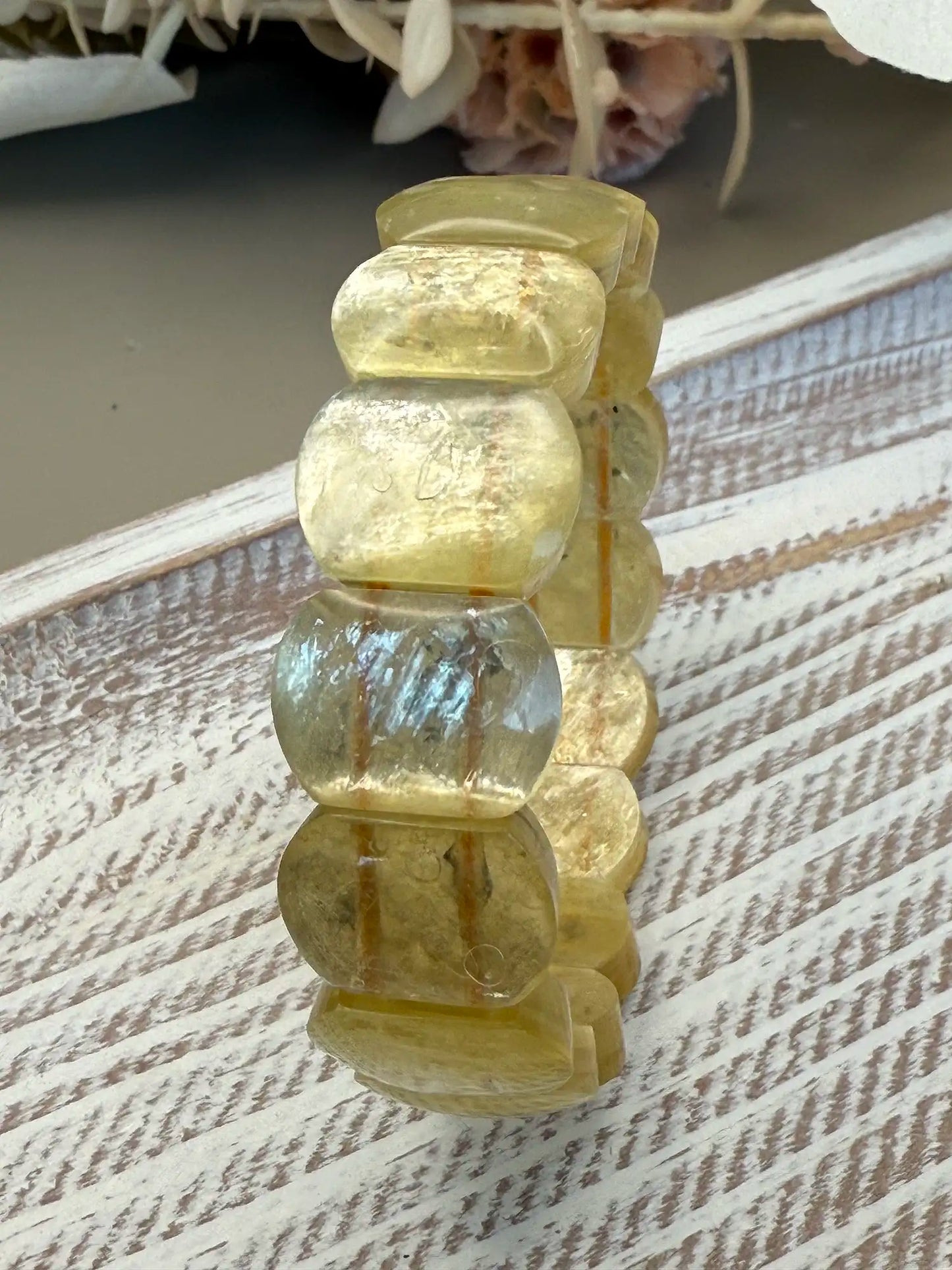 Gold Lepidolite Bracelet